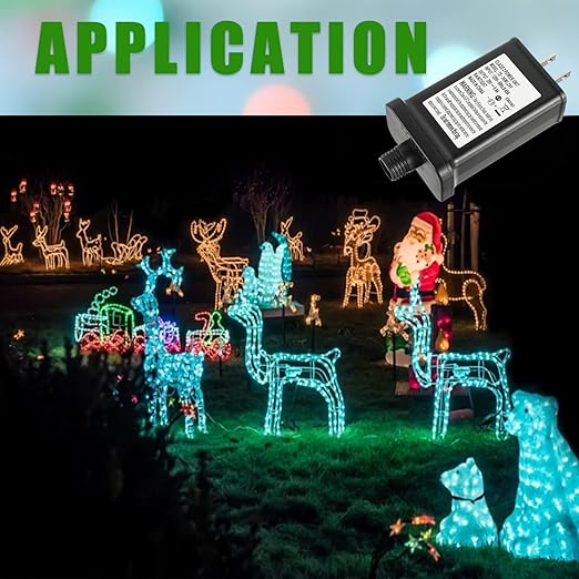 LED Power Supply 29V 26W TS-26W29V LED Transformer Class 2 Power Unit US Plug Adapter Replacement, for Christmas String Light Inflatable Decorations, Christmas Holiday Lighting