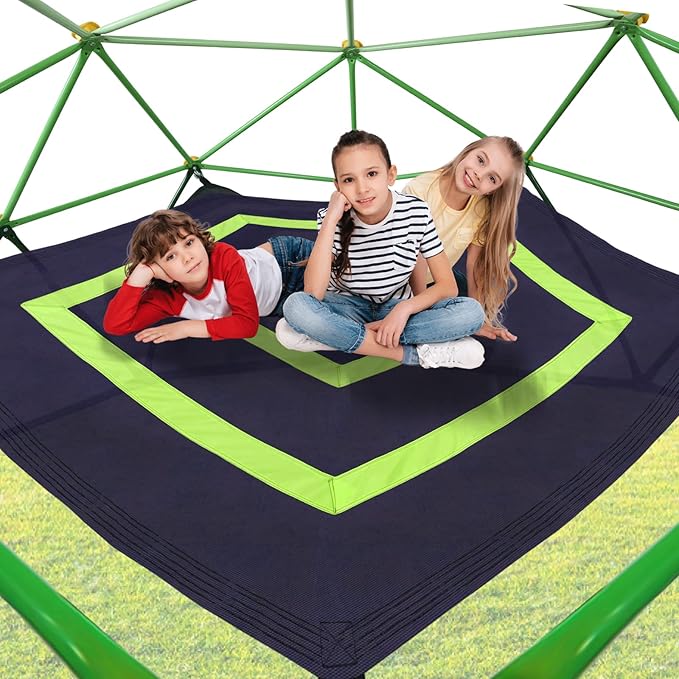 6.2-Foot Outdoor Dome Climber Accessories for 9/10/11FT Climbing Dome, 49x74 Inch Waterproof Accessory with Carabiner, Holds 350 Lbs