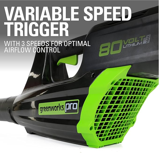 Greenworks 80V Brushless Cordless Yard Tool Combo Kit with 2.0Ah Battery & Rapid Charger ? 16 Dual-Line String Trimmer and 500 CFM / 125 MPH Leaf Blower, Variable Speed, 4-Year Warranty