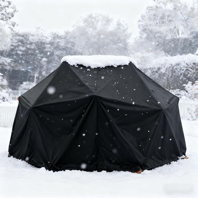 Cover for 10FT Climbing Dome,Outdoor Jungle Gym Covers,Waterproof Dustproof Shield for Geometric Hemispherical Climber/Play Equipment/Climbing Toys/Monkey Bars for Backyard(10 x 4.8ft)