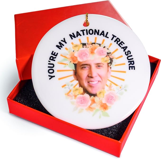 You're My Natural Treasure Funny Christmas Ornament 3 Inch, Funny Christmas Tree Ornament, Funny Tree Ornament Exchange, Novelty Xmas Decor Adult Humor Gag