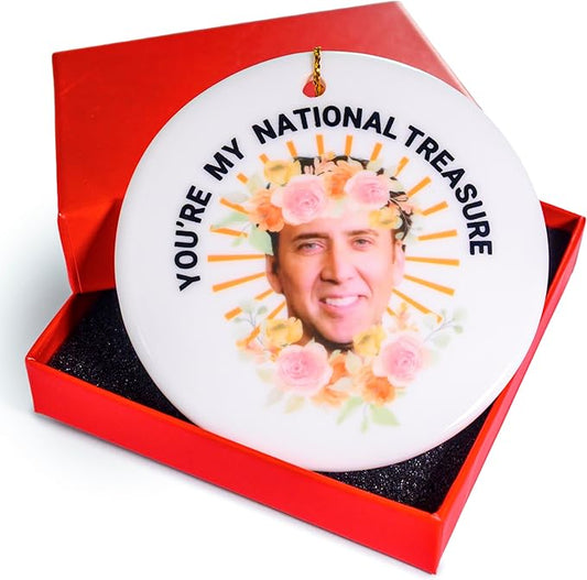 You're My Natural Treasure Funny Christmas Ornament 3 Inch, Funny Christmas Tree Ornament, Funny Tree Ornament Exchange, Novelty Xmas Decor Adult Humor Gag