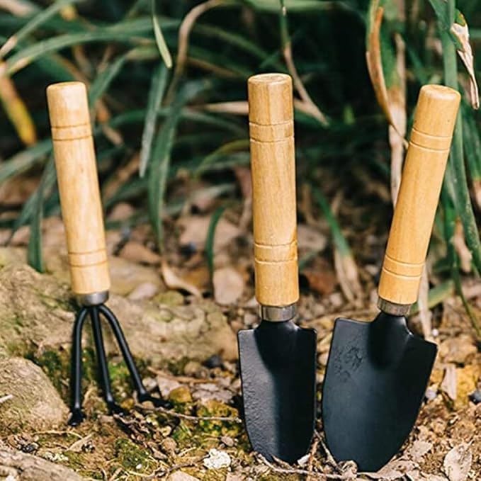 Luxshiny 10Pcs Mini Bonsai Gardening Tools for Succulent Planting and Transplanting Handheld Kit for Indoor Plants Easy to Carry and Clean