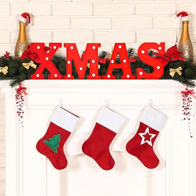 VIHOSE LED Letter Lights Sign - Battery Powered Letter Lights for Home Bar, Bedroom, Tabletop Decoration - Gift (Xmas)