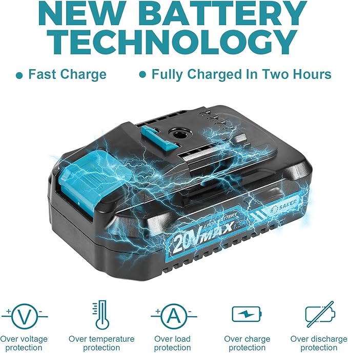 Saker Mini Chainsaw,6 Inch Portable Electric Chainsaw Cordless, Small Handheld Chain saw for Tree Branches,Courtyard, Household and Garden,Valentine's Day Gifts for Men Dad Husband Women