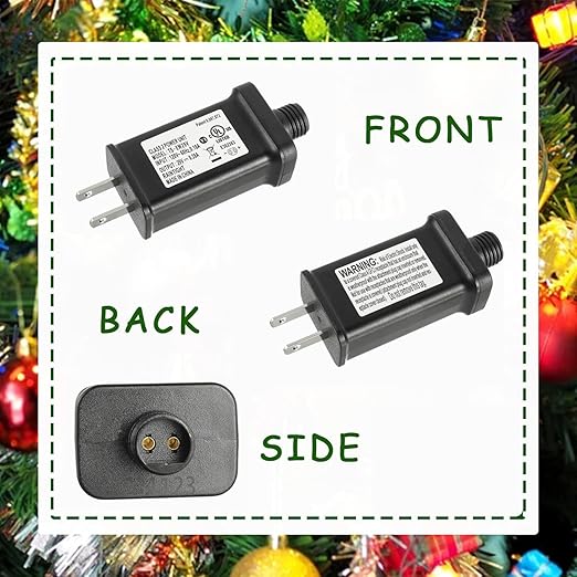 LED Power Supply 29V 8W TS-8W29V LED Transformer Class 2 Power Unit US Plug Adapter Replacement, for Christmas String Light Inflatable Decorations, Christmas Holiday Lighting