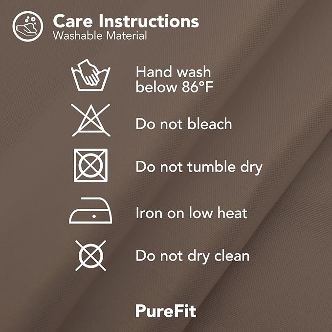 PureFit Outdoor Curtains for Patio Waterproof Weatherproof, UV Resistant Outside Curtains for Gazebo, Front Porch, Pergola, Sun Blocking Privacy Curtain, 100W x 120L inch, 1 Panel, Camel