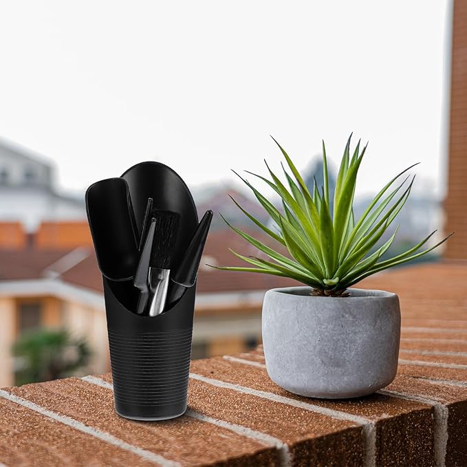 5pcs Mini Garden Hand Tools Portable Succulent Planting Tools Ergonomic Plastic Gardening Kit for Indoor Plants and Small Gardens