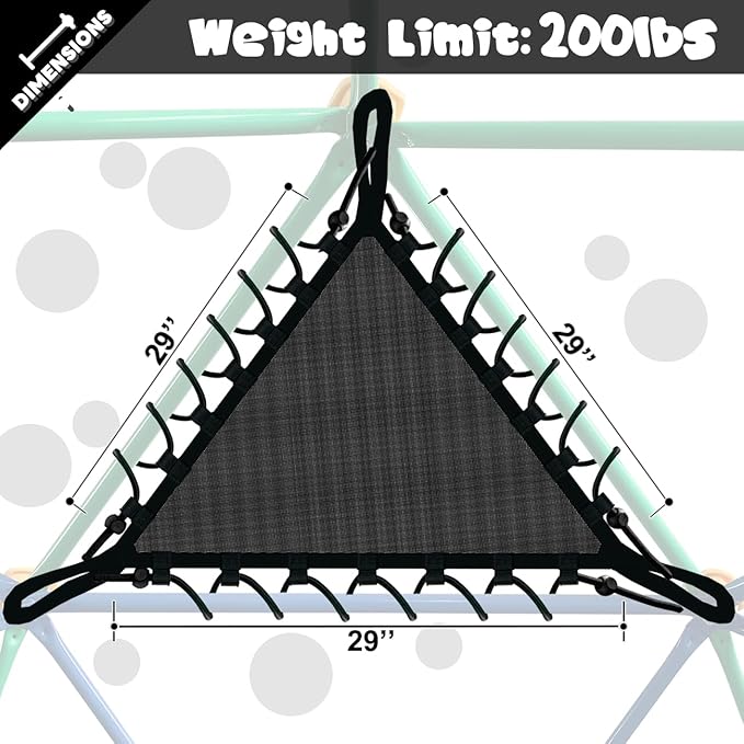 Net Chair for 10FT 11FT Climbing Dome, Sturdy Climber Dome Accessories, Easy to Install, Ages 4 and up
