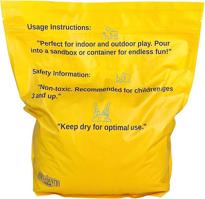 Play Sand for Kids - 10 lbs, Soft & Non-Toxic Natural Sand for Indoor and Outdoor Use