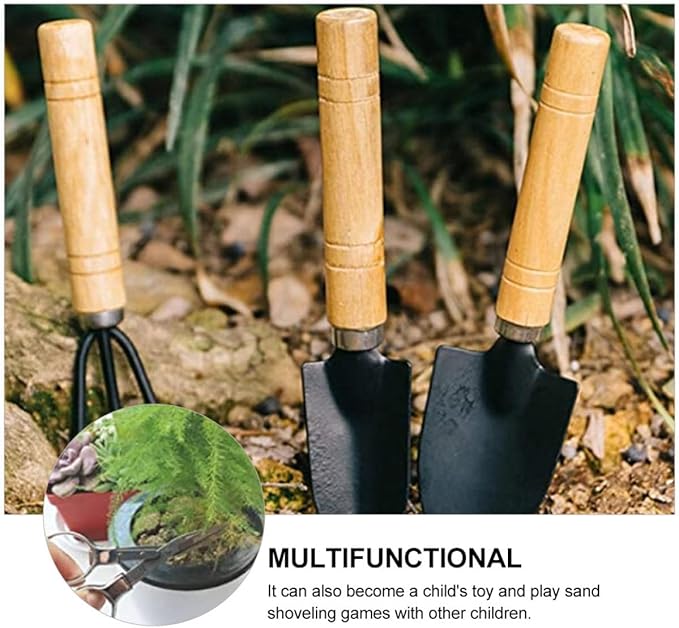 Luxshiny 10Pcs Mini Bonsai Gardening Tools for Succulent Planting and Transplanting Handheld Kit for Indoor Plants Easy to Carry and Clean