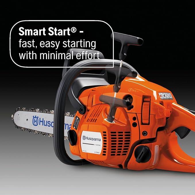 Husqvarna 445S Gas Chainsaw, 50-cc 3-HP, 2-Cycle X-Torq Engine, 18 Inch Chainsaw with Automatic Oiler, For Wood Cutting and Tree Trimming