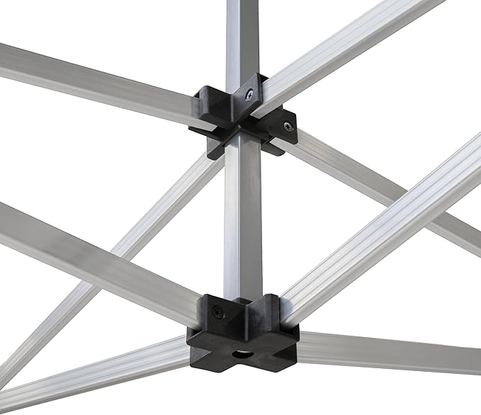 TOOLPORT 10x20 ft PES 800 Pop up Canopy Professional Aluminium 1.6 in., Red