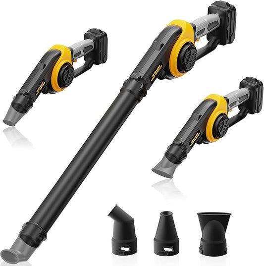 Cordless Leaf Blower Compatible with DEWALT 20V Max Battery (Tool Only) 200MPH Small Electric Leaf Blowers w/ 3 Speeds Mode, Lightweight Mill Leaf Blowers Battery Powered for Patio
