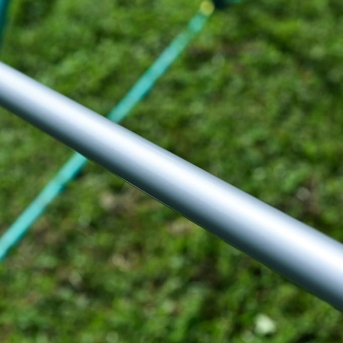 13ft Climbing Dome, Geometric Dome Climber Play Center, Kids Climbing Dome Tower, Rust & UV Resistant Steel Supporting 1000 LBS, Green + Silver