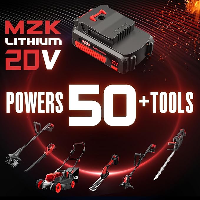 MZK Cordless Leaf Blower,20V Battery Powered Leaf Blower for Lawn Care, Electric Lightweight Mini Hand Blower(Battery & Charger Included) for Blowing Leaves, Patio Cleaning, Lawn Care and Dust
