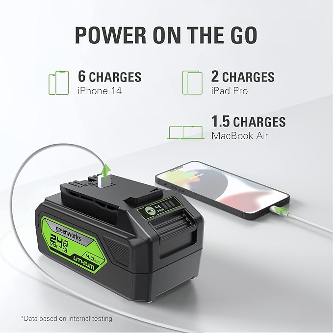 Greenworks 24V Brushless 10 Cordless Polesaw + Pole Hedge Trimmer Combo (Great For Pruning and Trimming Branches / Shrubs), 4.0Ah Battery and Charger Included