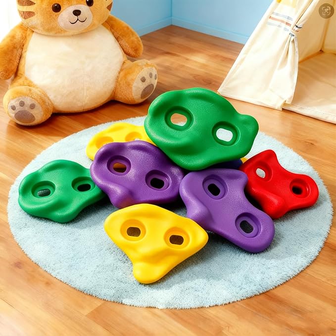 30 PCS Rock Climbing Holds for Kids,Adult Rock Wall Holds Large Climbing Rock Wall Grips for Indoor and Outdoor Playground Play Set with Hardware