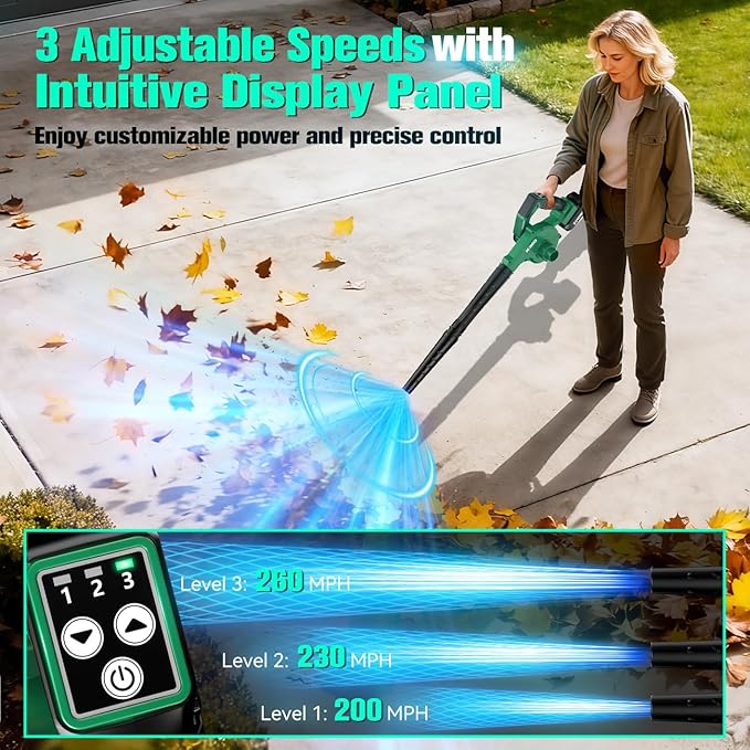 KIMO Weed Wacker and Blower Combo with 2 x 2.0Ah Battery & Charger, 12 Inch Electric Weed Eater w/6pcs Line Spools, 4-in-1 Leaf Blower Cordless w/Vacuum, 3 Nozzles & 20 Extended Tube for Yard, Garden