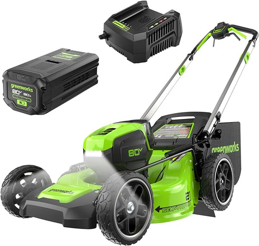 Greenworks 80V 21" Self-Propelled Lawn Mower (Gen 2), 8.0Ah Battery