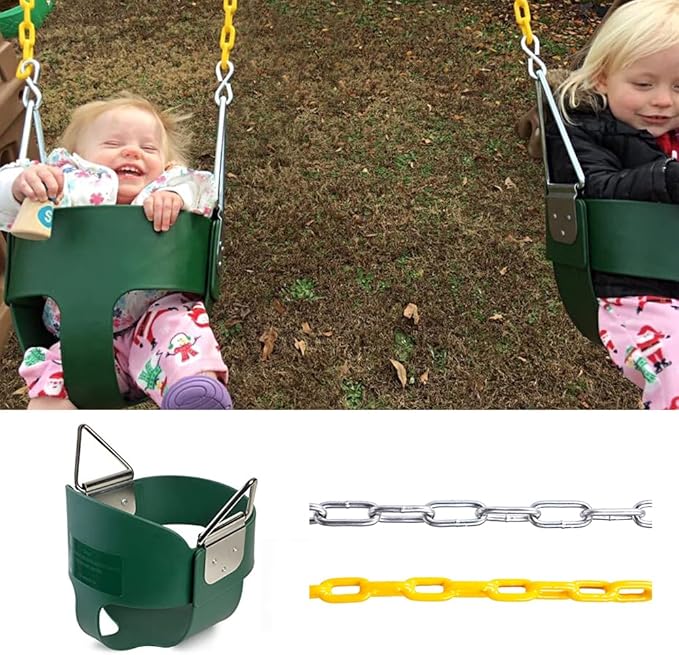 Heavy Duty Toddler High Back Full Bucket Swing Seat - Swing Set Accessories
