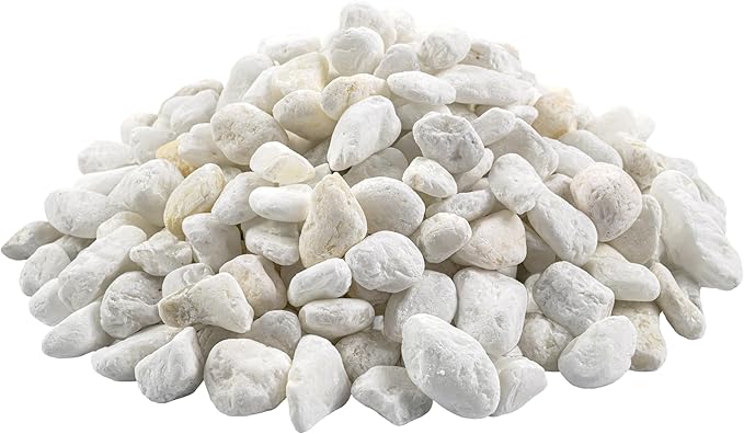 MSI Decorative Tumbled White Pebbles, 0.25 inch - 0.75 inch, 40 lb. Bag