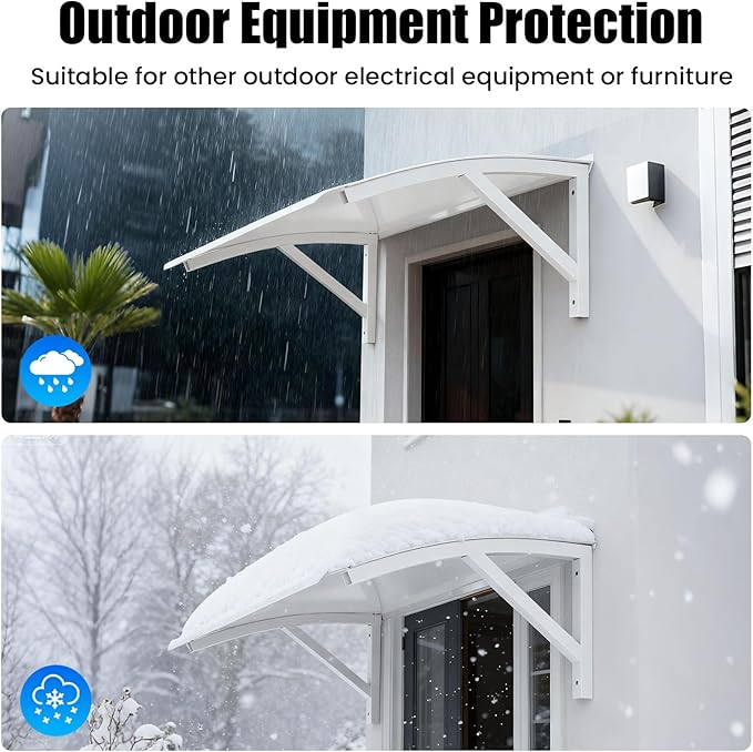 36.2in Air Conditioner Cover Awning for Outside Units AC Compressor Awning, Mini Split AC Cover Protection Sheet Condenser Sun Shade, Patio Awning Canopy UV Rain Snow Protection Sheet Heat Pump
