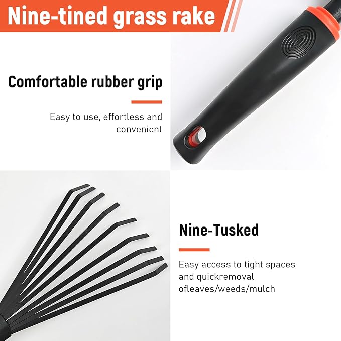 Gardening Hand Rake, 2026 New Weeding Artifact for Uprooting Weeds, Purpose Manual Weed Pulling Tool for Yard and Garden-Style 5