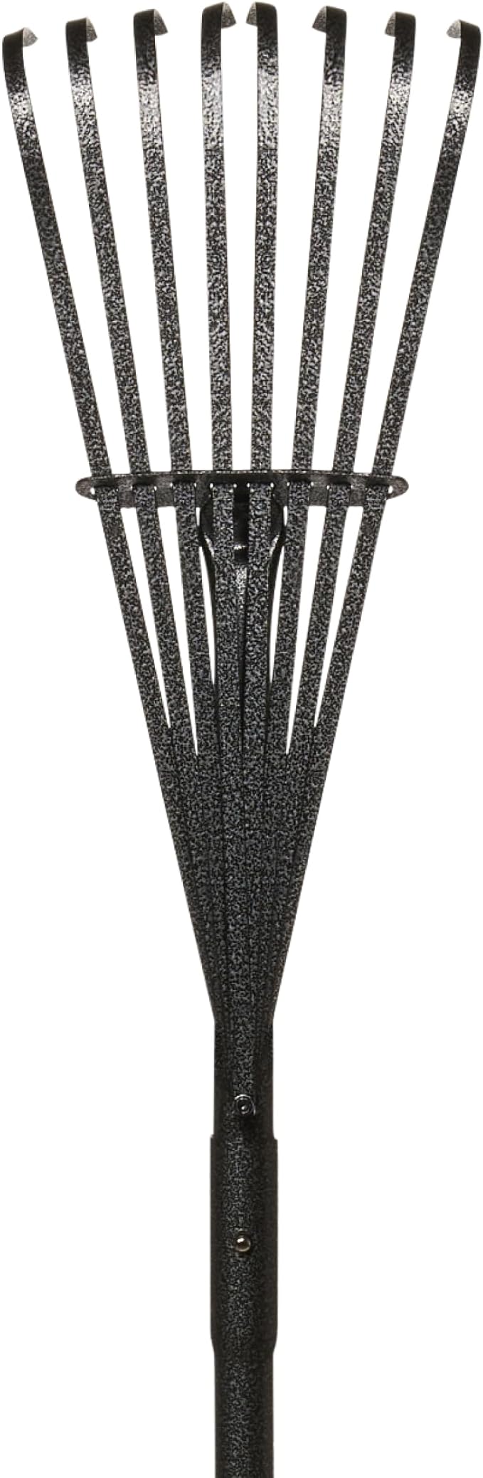 Yard Butler World’s Greatest Shrub Rake | Heavy Duty All Steel Rake with Ergonomic Garden Claw, 8 Free-Floating Tines & Long Metal Handle – Lawn, Yard, Bed, Landscape for Leaves, Grass & Debris, 8"
