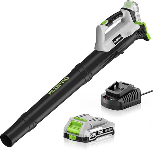 Leaf Blower Cordless with Battery and Fast Charger 21V Lightweight Electric Leaf Blower, Portable Handhold Battery Powered Blowers for Lawn Care, Patio Cleaning, Blowing Leaves and Dust