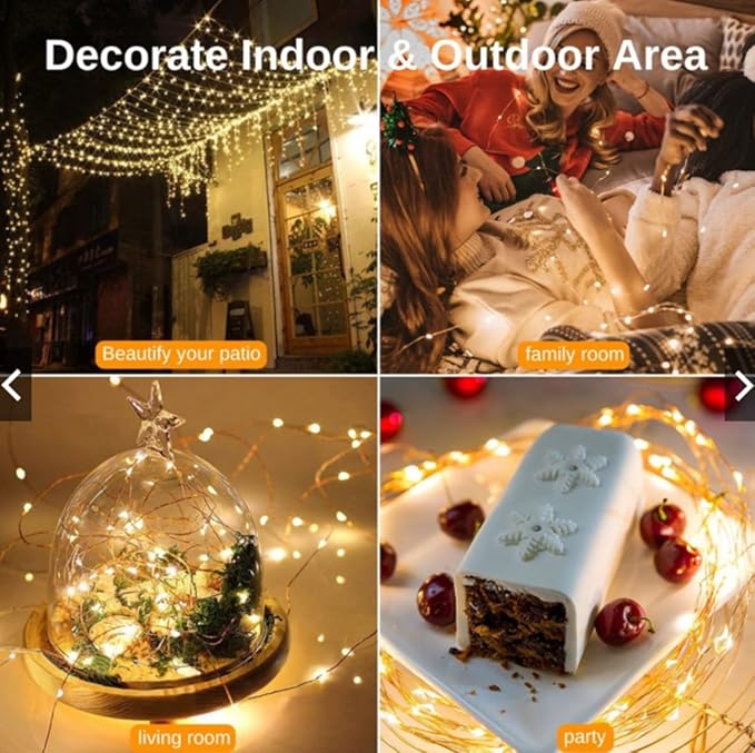 ZSJWL 18 Pack Fairy Lights Battery Operated,7Ft 20 Led Mini Battery String Lights, Waterproof Silver Copper Wire Lights for Wedding Party Bedroom Christmas Decoration, Warm White