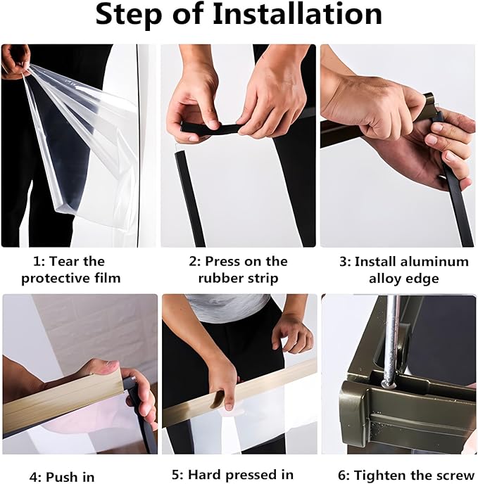Outdoor Patio Awning Canopy for Doors & Windows - Polycarbonate UV/Rain/Snow Shield with Hollow Sheet Design, Exterior Overhang Cover for Entryway Protection