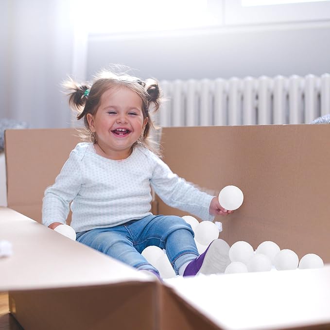 Luces 200 PCS Snow Balls for Fight Indoor, Artificial Indoor Snow Ball Fight Set, Soft Fake White Balls for Toss Game, Parent-Child Interactive Activities Winter Party Supplies