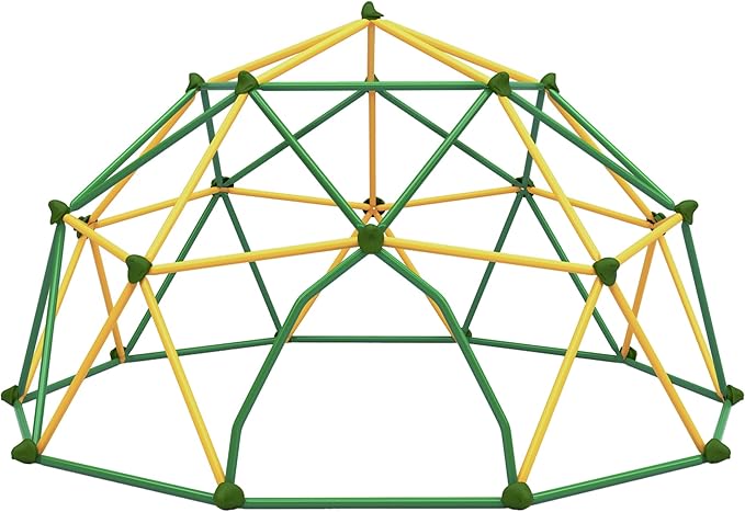 Merax 12FT Climbing Dome, Outdoor Dome Climber for Kids 3-10 Supporting 1000 lbs, Easy Assembly Playground Jungle Gym Backyard Play Equipment (12FT Climbing Dome)