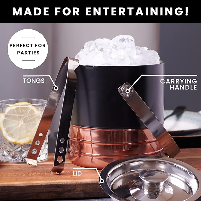 Elementi Hampton Fire Pit Bundle Outdoor Firepit Set Includes 56¡± Natural Gas Concrete Firepit Table, Glass Windscreen, Stainless Steel Cover, Canvas Cover, Floor Mat, Ice Bucket