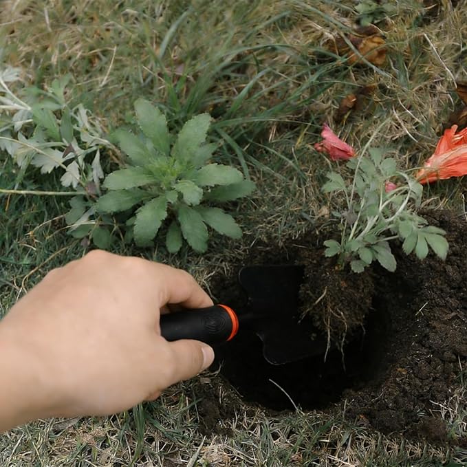 Garden Shovel, Garden Hand Trowel, Heavy Duty Hand Shovel with Ergonomic Handle, Small Gardening Tools for Digging, Gardening Spade Trowel Tools