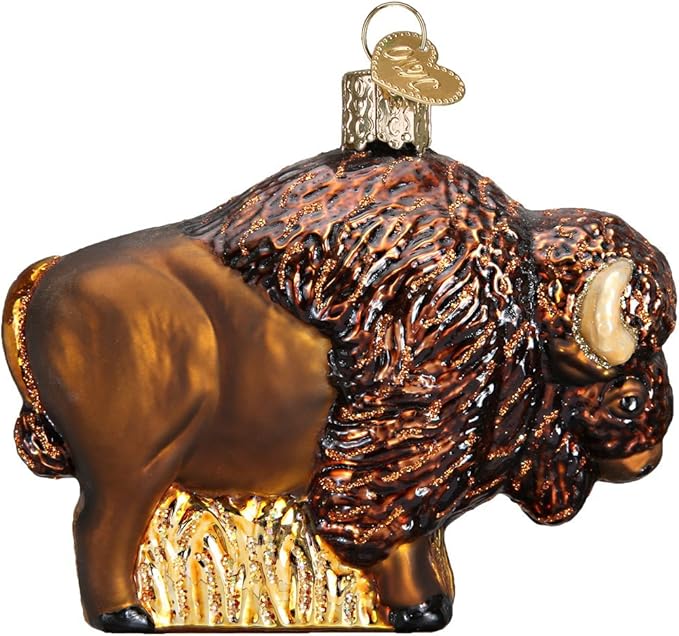 Old World Christmas Ornaments: Buffalo Glass Blown Ornaments for Christmas Tree (12131)