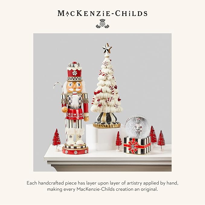 MACKENZIE-CHILDS Snow Globe, Musical Christmas Decor for Living Room, Nutcracker Gift