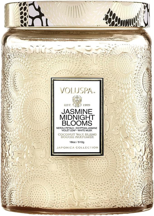 Japonica Collection Large - Jasmine Midnight Blooms by Voluspa for Unisex - 18 oz Candle