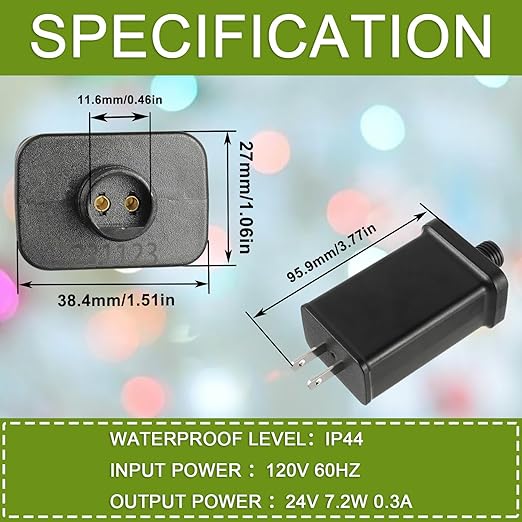 LED Power Supply 29V 13W TS-13W29V LED Transformer Class 2 Power Unit US Plug Adapter Replacement, for Christmas String Light Inflatable Decorations, Christmas Holiday Lighting