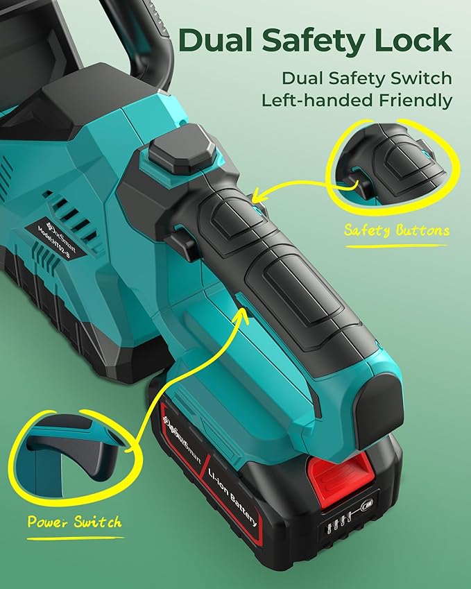 20'' Hedge Trimmer Cordless with 2pcs 4000mAh Battery, Electric Handheld Bush Clipper with Rechargeable Batteries, 3000RPM 180¡Æ Rotatable Head, 2/3'' Blade Gap