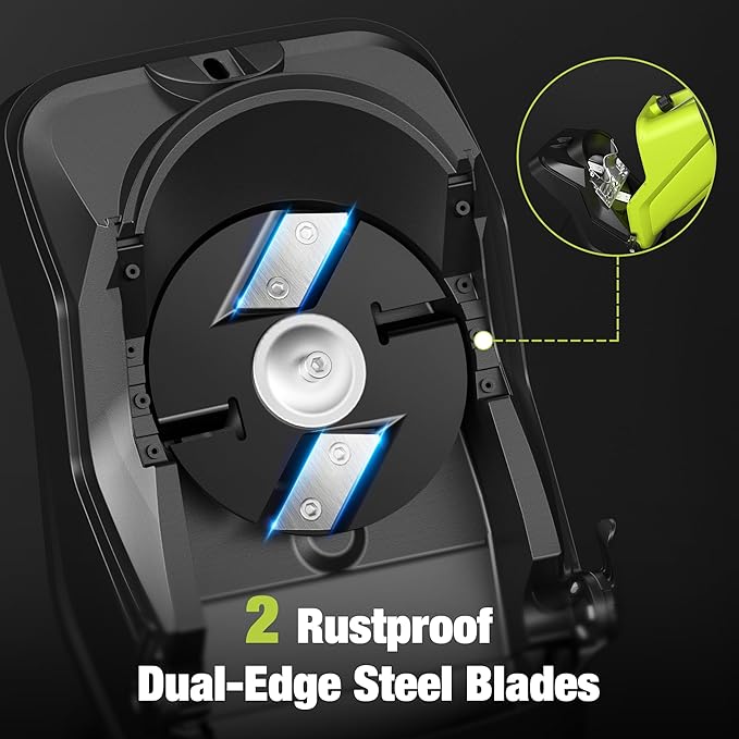 Wood Chipper, 15-Amp 1.8 Cutting Diameter Electric Wood Chipper & Shredder with 50L Collection Bag, Efficient Mulcher for Easy Clean up Ideal for Yard Waste and Branches