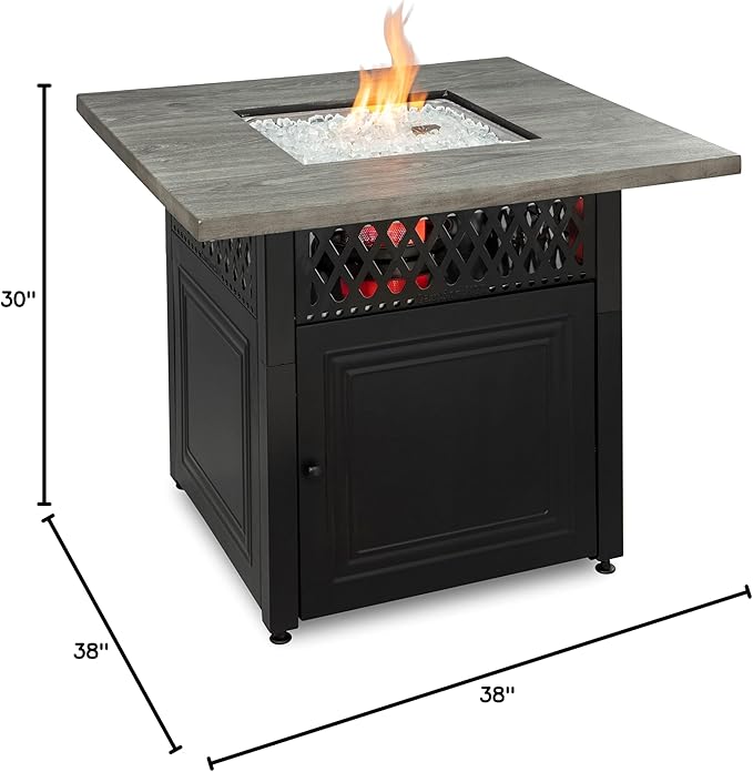 Endless Summer DualHeat Dakota 38 Fire Pit | Dual Heat 2-in-1 Propane Fire Pit & Outdoor Heater | 41,000 Total Combined BTU