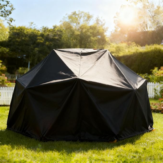 Cover for 10FT Climbing Dome,Outdoor Jungle Gym Covers,Waterproof Dustproof Shield for Geometric Hemispherical Climber/Play Equipment/Climbing Toys/Monkey Bars for Backyard(10 x 4.8ft)