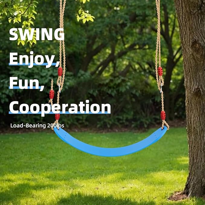Easyego Climbing Dome, 10FT Jungle Gym with Swing for Kids 3 to 10 Outdoor Play Equipment, Supports 800lbs Toddler Play Set, Anti-Rust & Easy Assembly, Gift for Boys Girls (Blue & Yellow)
