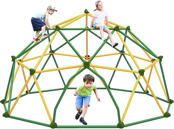 Merax 13FT Climbing Dome, Outdoor Dome Climber for Kids 3-10 Supporting 1000 lbs, Easy Assembly Playground Jungle Gym Backyard Play Equipment