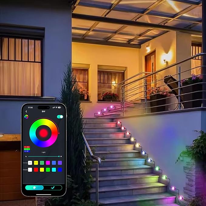 Permanent Outdoor Lights, 100ft RGB with App Controlled Remote, Waterproof Christmas Decorations, Music Synchronized Outdoor Lights for Houses