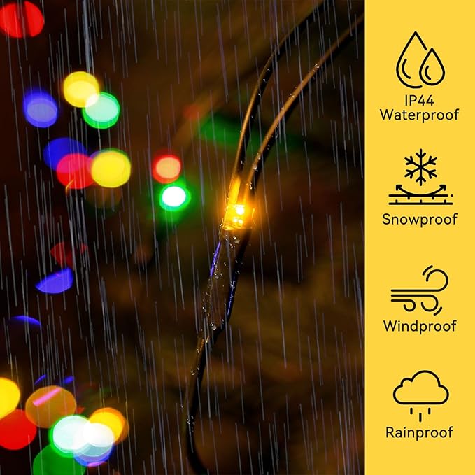 11.5ft x 5ft Solar Net Lights Outdoor, Solar & USB 2 Power Way 240 LED Waterproof Mesh Lights for Bushes, Remote Control 8 Modes String Light Trees Patio Garden Christmas Indoor Decor (Multicolor)