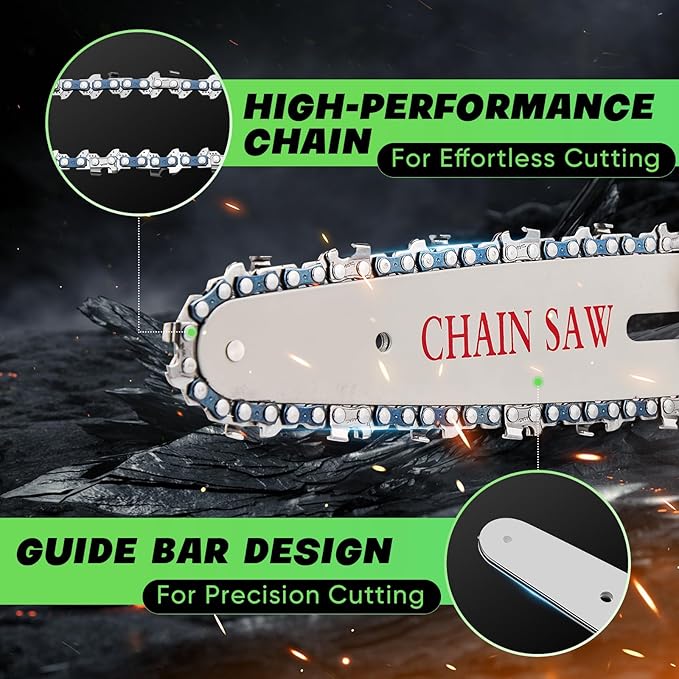 Saker Mini Chainsaw Cordless,6 Inch Chainsaw, Mini Electric Chainsaw Cordless Battery Powered,One-Hand Portable Chain Saw for Tree Trimming, Pruning&Wood Cutting,Christmas Gifts for Men Husband Father