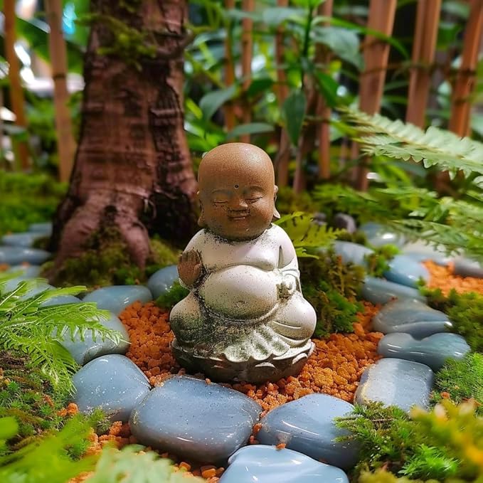 HappyFiller Fall Decoration 14 OZ Orange 2-5mm Gravels Decorative Succulent Soil Cover Small Stones Topper Dressing,Bonsai Fairy Garden,Harvest Autumn Decor Pebbles